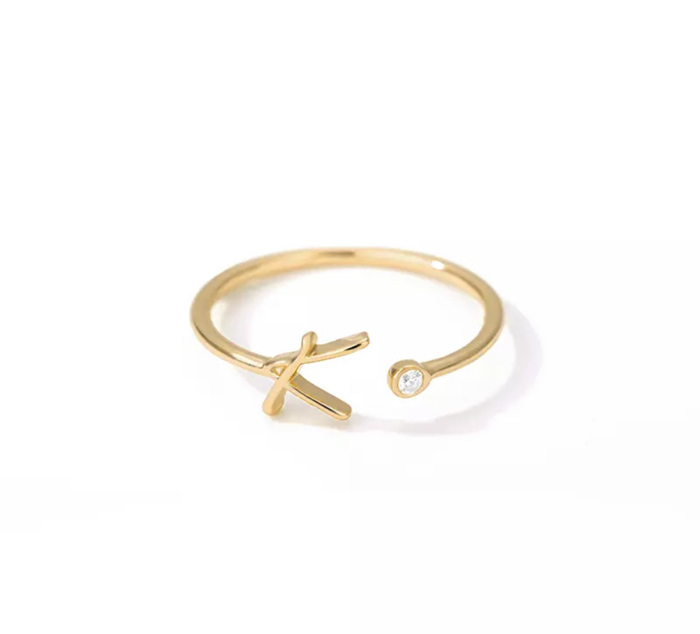 Initial Letter Ring | Initial Jewelry