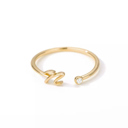 N Gold Initial Letter Ring | Initial Jewelry