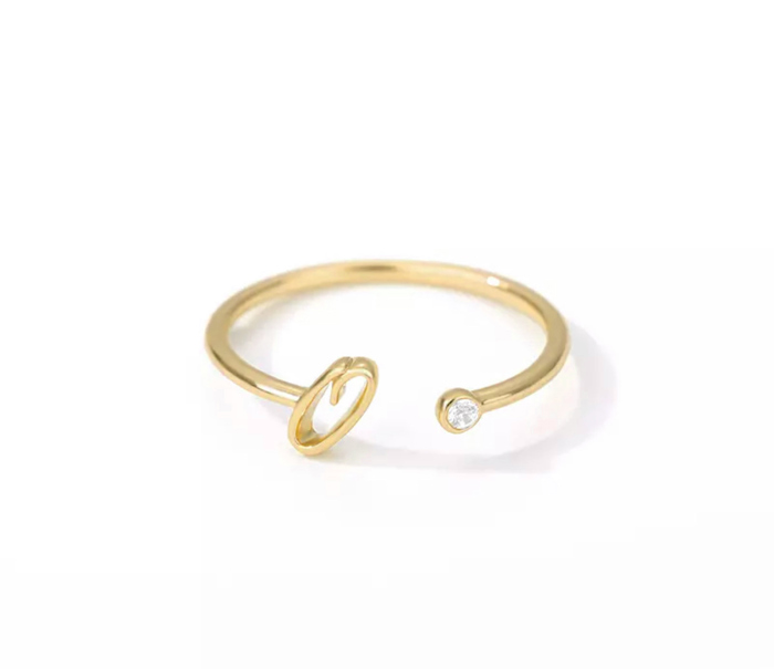 Initial Letter Ring | Initial Jewelry