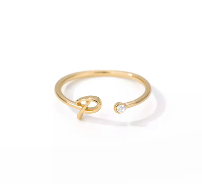Initial Letter Ring | Initial Jewelry