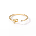 P Gold Initial Letter Ring | Initial Jewelry
