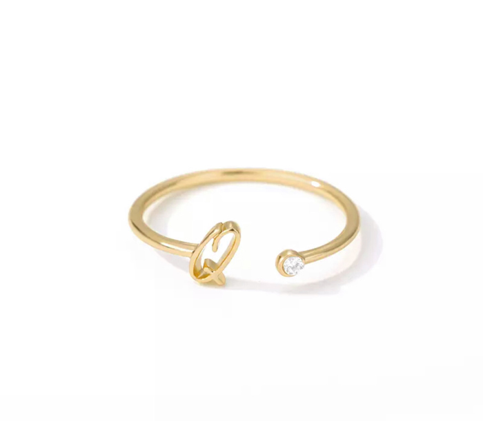 Initial Letter Ring | Initial Jewelry