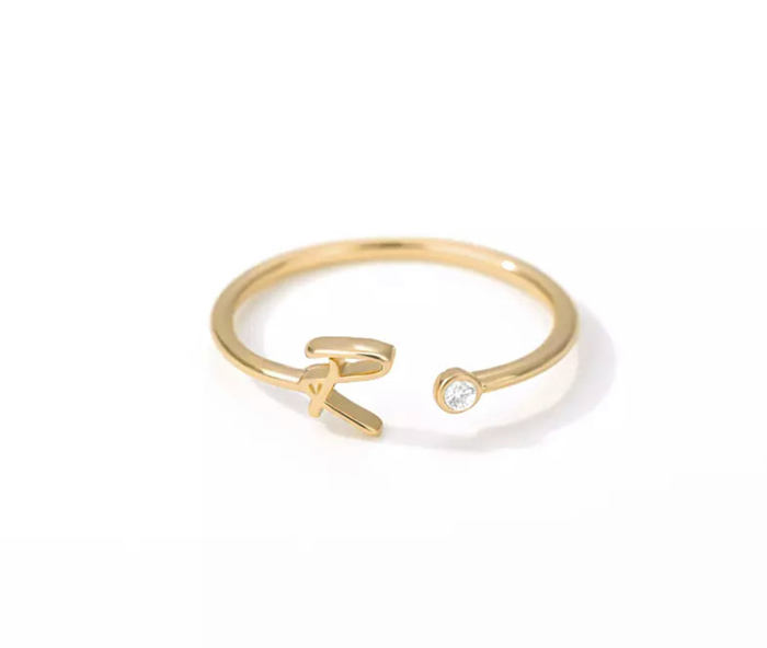 Initial Letter Ring | Initial Jewelry