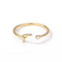T Gold Initial Letter Ring | Initial Jewelry