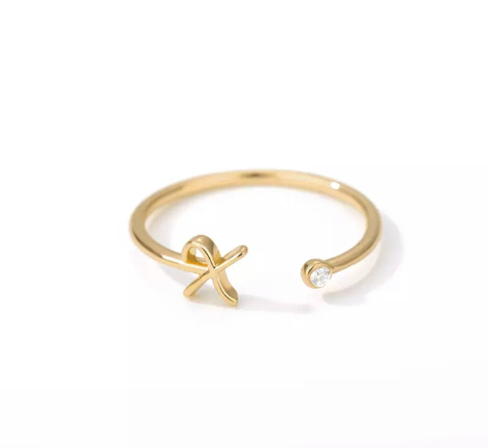 Initial Letter Ring | Initial Jewelry