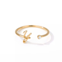 Y Gold Initial Letter Ring | Initial Jewelry