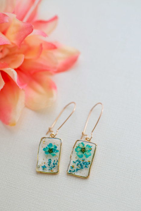 Pressed Flower Earrings