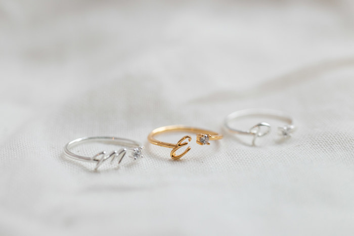 Initial Letter Ring | Initial Jewelry