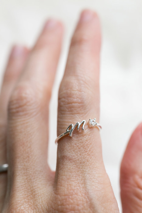 Initial Letter Ring | Initial Jewelry