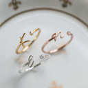  Initial Letter Ring | Initial Jewelry