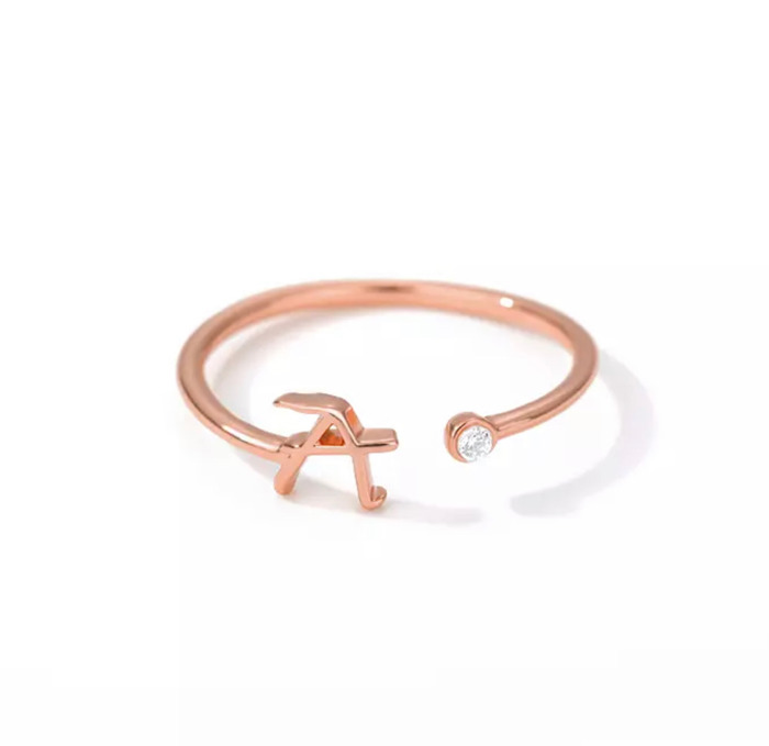 Initial Letter Ring | Initial Jewelry