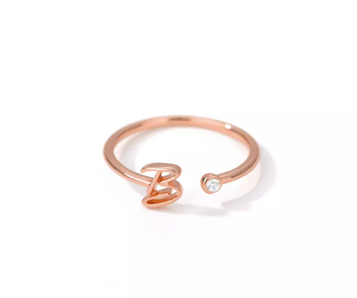 Initial Letter Ring | Initial Jewelry