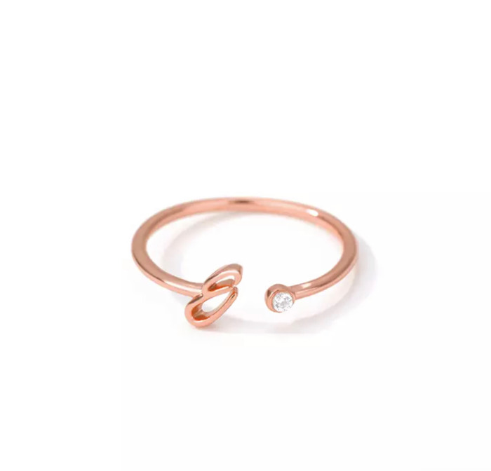 Initial Letter Ring | Initial Jewelry