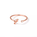 G Rose Gold Initial Letter Ring | Initial Jewelry