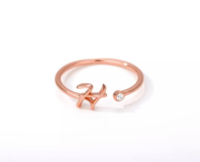 Initial Letter Ring | Initial Jewelry