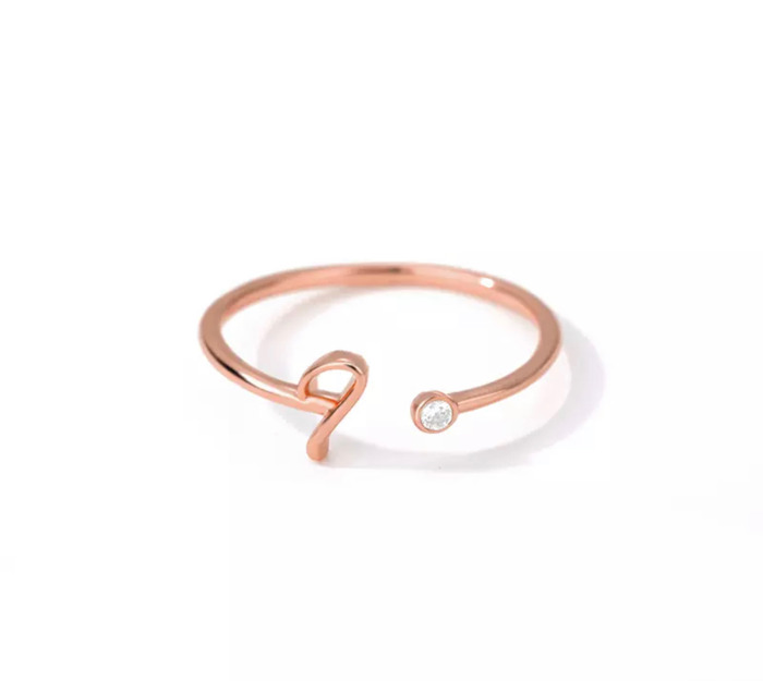 Initial Letter Ring | Initial Jewelry