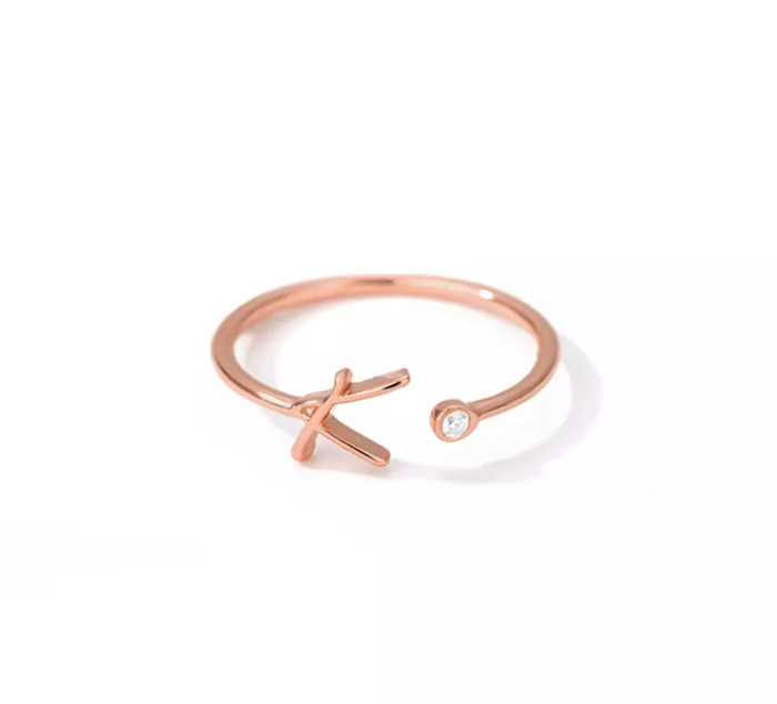 Initial Letter Ring | Initial Jewelry