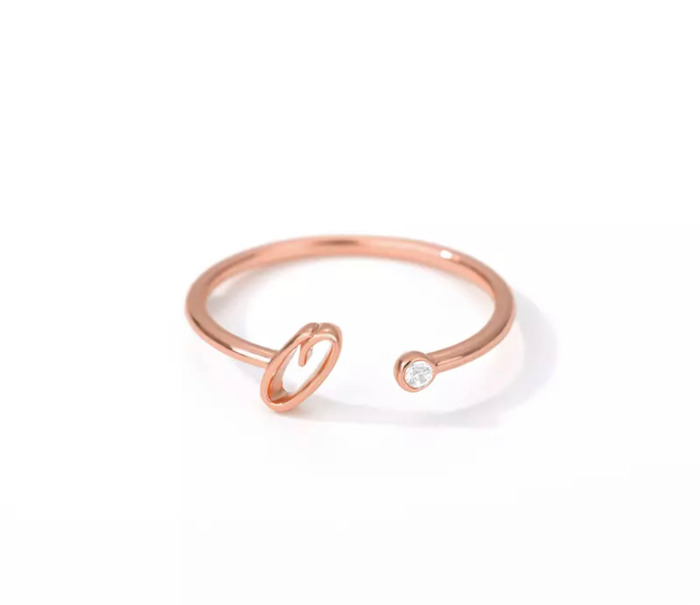 Initial Letter Ring | Initial Jewelry
