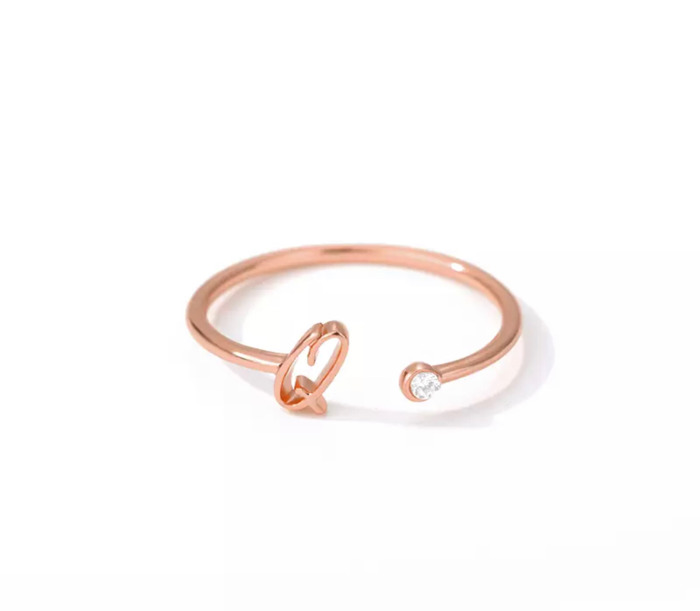Initial Letter Ring | Initial Jewelry