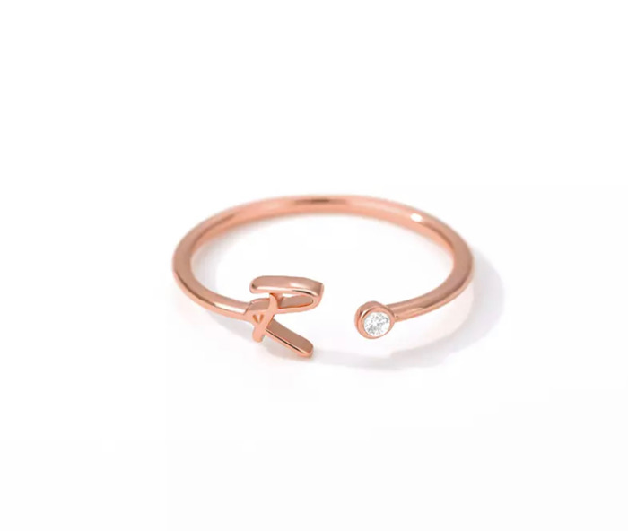 Initial Letter Ring | Initial Jewelry