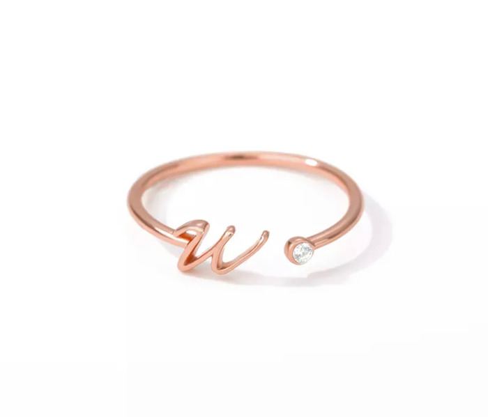 Initial Letter Ring | Initial Jewelry