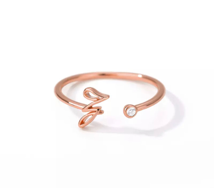 Initial Letter Ring | Initial Jewelry