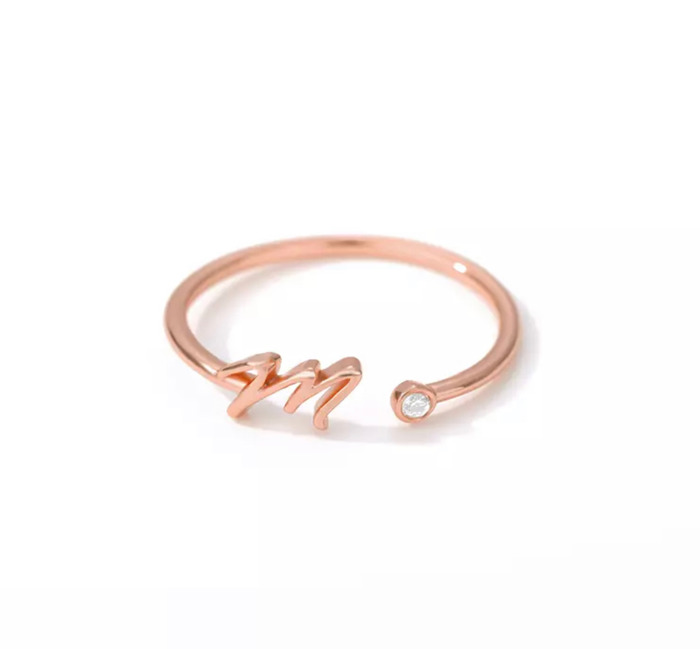Initial Letter Ring | Initial Jewelry