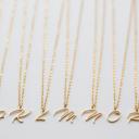 I Cursive Initial Letter Necklace