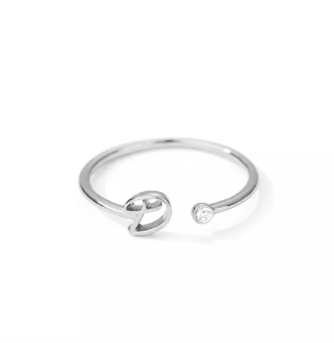 Initial Letter Ring | Initial Jewelry