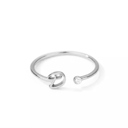 D Silver Initial Letter Ring | Initial Jewelry