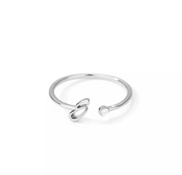 Initial Letter Ring | Initial Jewelry
