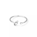 E Silver Initial Letter Ring | Initial Jewelry