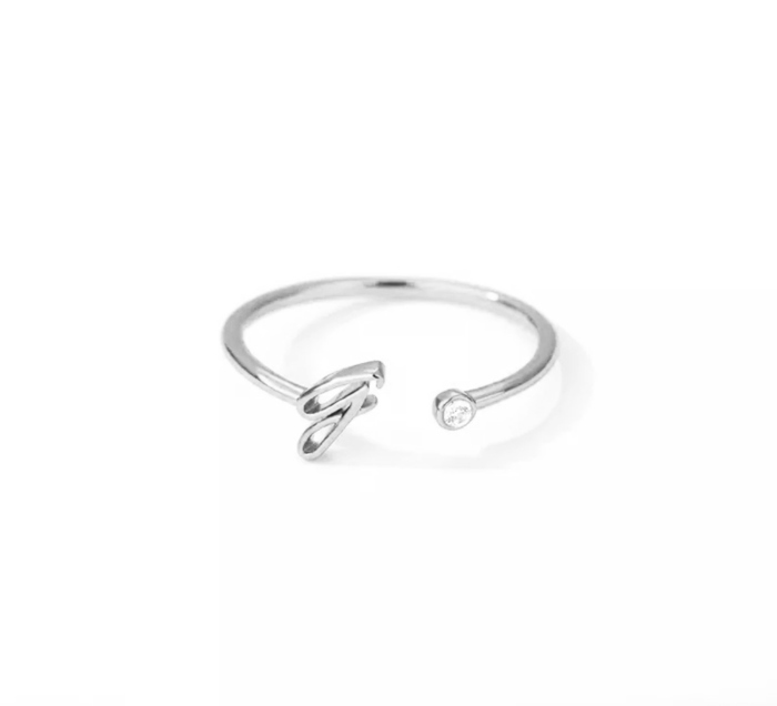 Initial Letter Ring | Initial Jewelry
