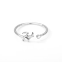 H Silver Initial Letter Ring | Initial Jewelry