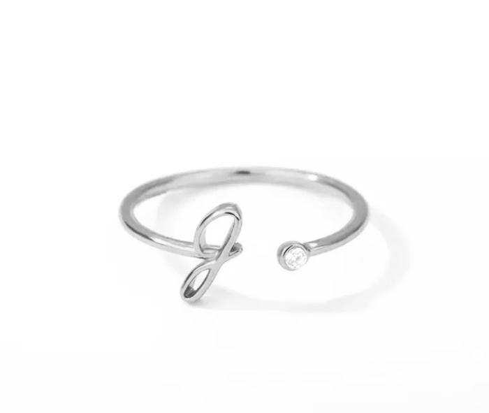 Initial Letter Ring | Initial Jewelry