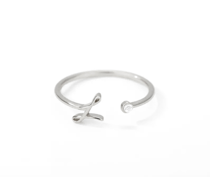 Initial Letter Ring | Initial Jewelry