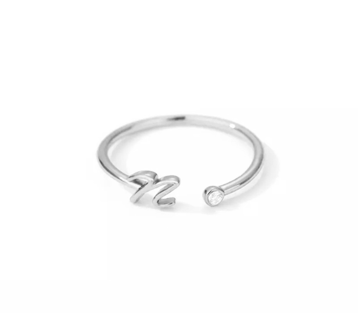 Initial Letter Ring | Initial Jewelry