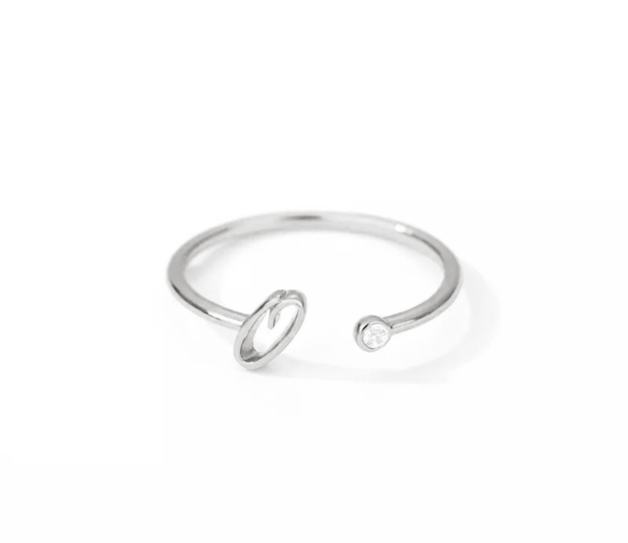Initial Letter Ring | Initial Jewelry