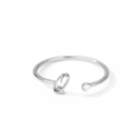 Q Silver Initial Letter Ring | Initial Jewelry
