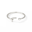 T Silver Initial Letter Ring | Initial Jewelry