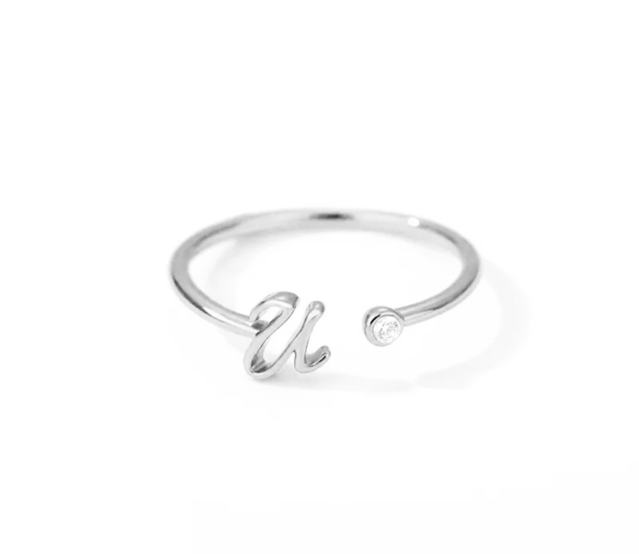 Initial Letter Ring | Initial Jewelry