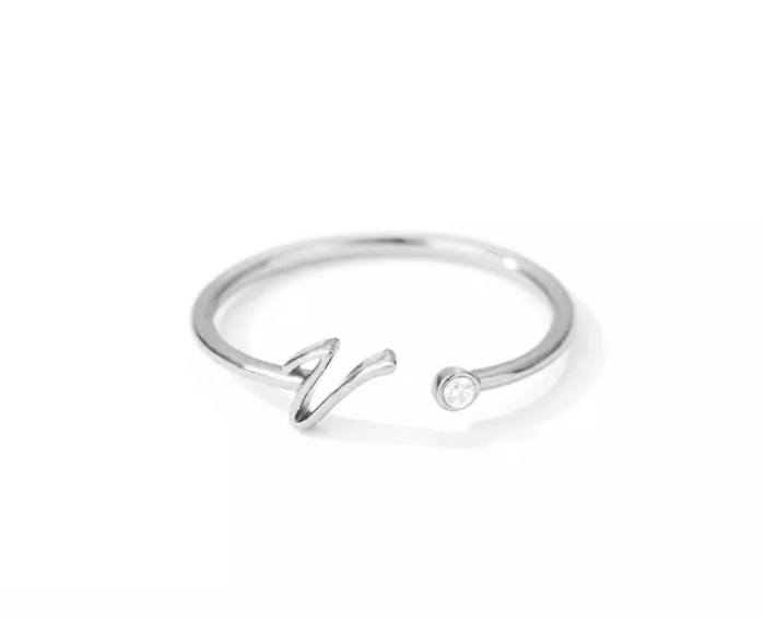 Initial Letter Ring | Initial Jewelry