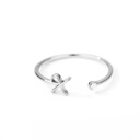 X Silver Initial Letter Ring | Initial Jewelry