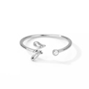 Z Silver Initial Letter Ring | Initial Jewelry
