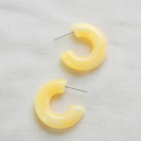  Pretty Pastel Resin Hoop Earrings
