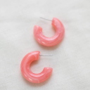 Pretty Pastel Resin Hoop Earrings