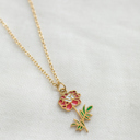 October Colorful Birth Flower Necklace