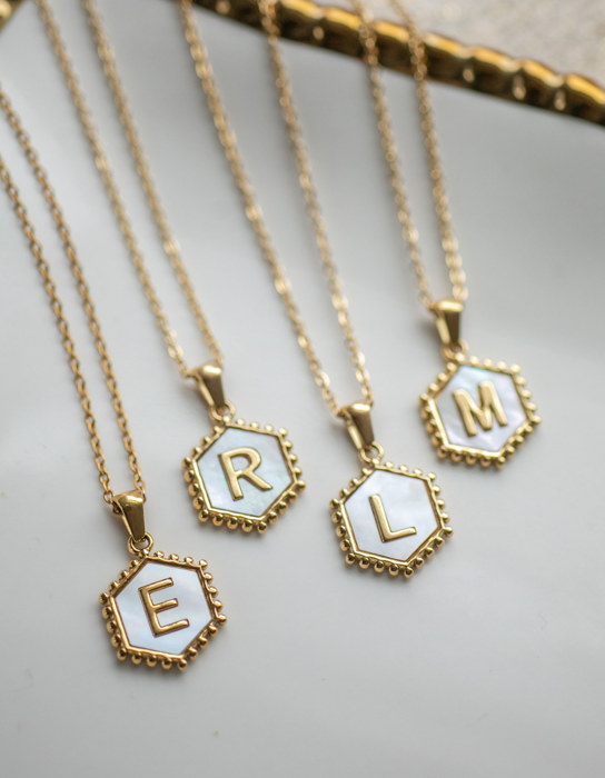 Minimalist Initial Letter Necklace