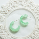 Pretty Pastel Resin Hoop Earrings
