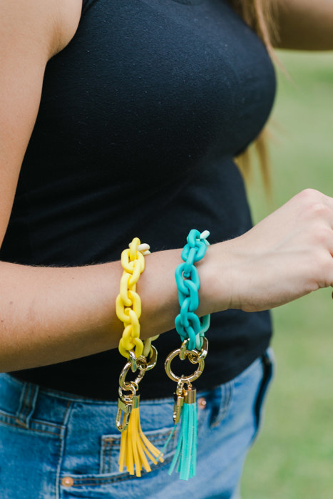 Chain Link Wristlet Keychain